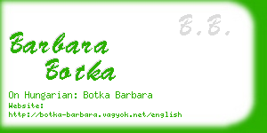 barbara botka business card